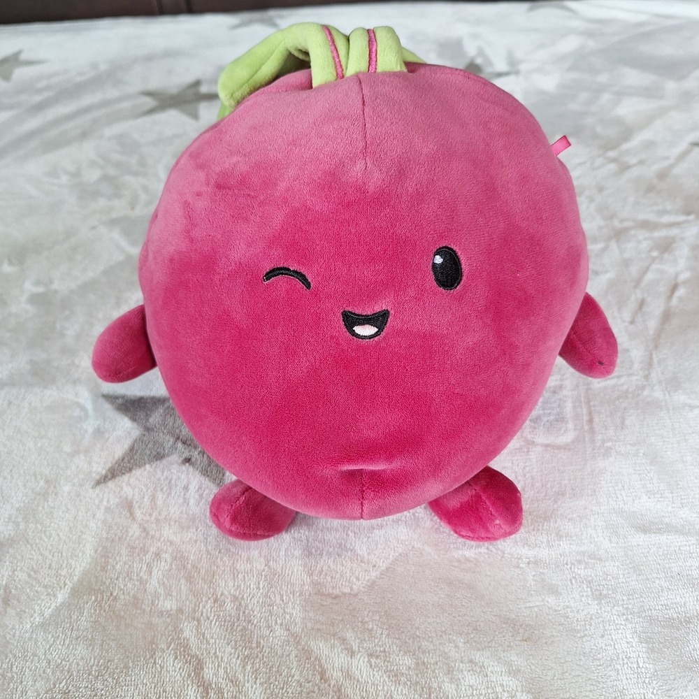 Hug Me Plush Beet Stuffed Toy by Walgreens 12" Cute Veggie Winking Face